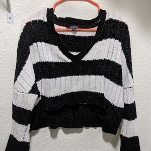 Stripped cropped sweater